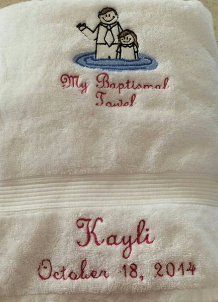 Baptism Towel - Forever Stitches