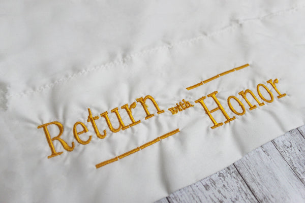Return with Honor Missionary Pillow Case - Forever Stitches