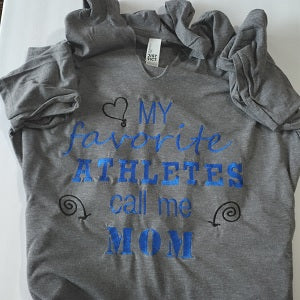 Favorite Athletes Hooded T-Shirt - Forever Stitches