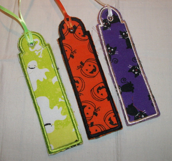 Set of Halloween Bookmarks- Perfect for a Class Gift or Allergy Gift - Forever Stitches